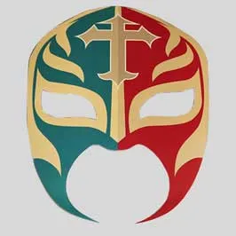 Printed & Die-Cut Paper Mask - Wrestler