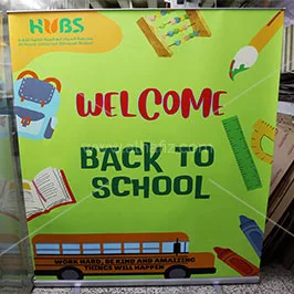 Back to School Wide Roll-Up Banner