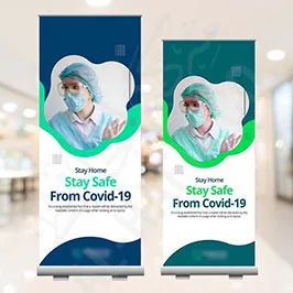 Covid19 Awareness Rollup banners printing Covid19 Awareness Rollup banners printing