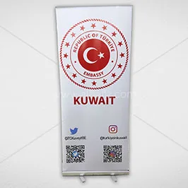 Embassy Roll-Up Banner with Social QR Codes Embassy Roll-Up Banner with Social QR Codes