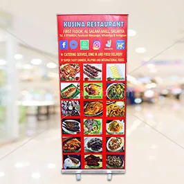 Restaurant Rollup banners printing Restaurant Rollup banners printing