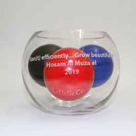 Sand Blasting On A Glass Bowl