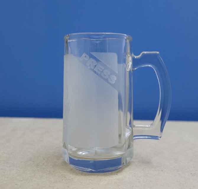 Sandblasted Logo on Glass (Large)