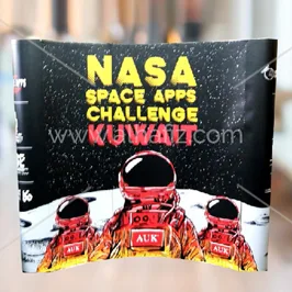 Curved Pop-Up Display for Student Competitions