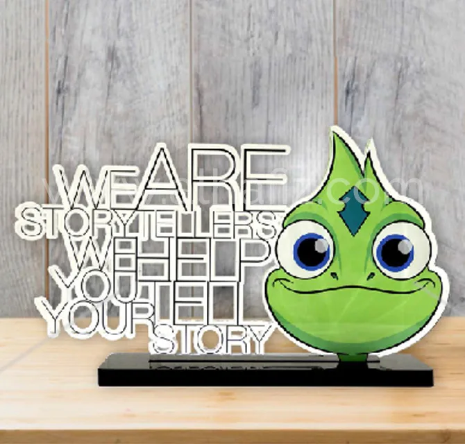Cut-Out Acrylic Award with Mascot