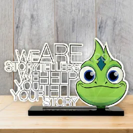 Cut-Out Acrylic Award with Mascot