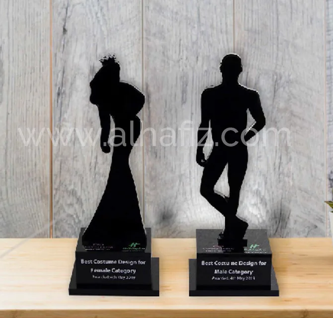 Male & Female Silhouette Acrylic Awards