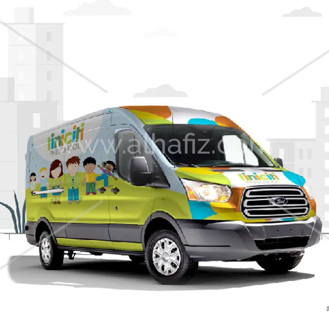 School Van Wrap Graphics