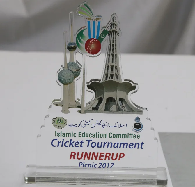 Acrylic Shield - Cricket Runner Up