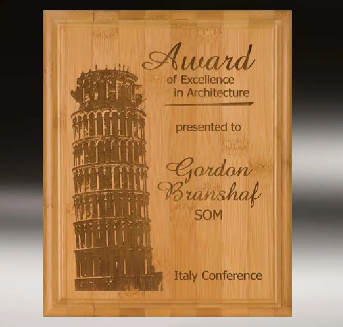 Acrylic Shield Wood Award 