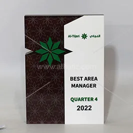 درع أكريليك أفضل مدير منطقة