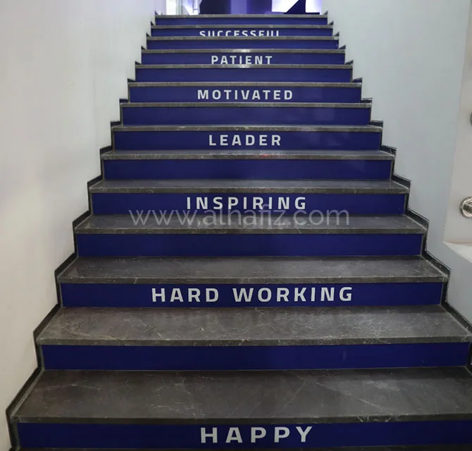 Inspirational Word Stair Stickers