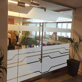 Frosted Glass Vinyl Sticker (Half)