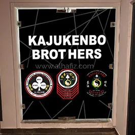 Printed Glass Door Sticker for Sports Academy