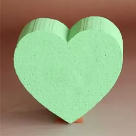 Styrofoam 2D Cutout - Green Heart
