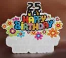 Styrofoam 2D Cutout - Happy Birthday