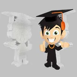  Styrofoam Standee with Sticker - Graduation (Boy)