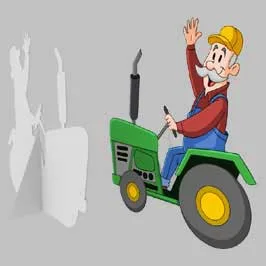  Styrofoam Standee with Sticker - Tractor