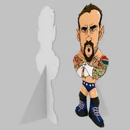 Styrofoam Standee with Sticker - Wrestler
