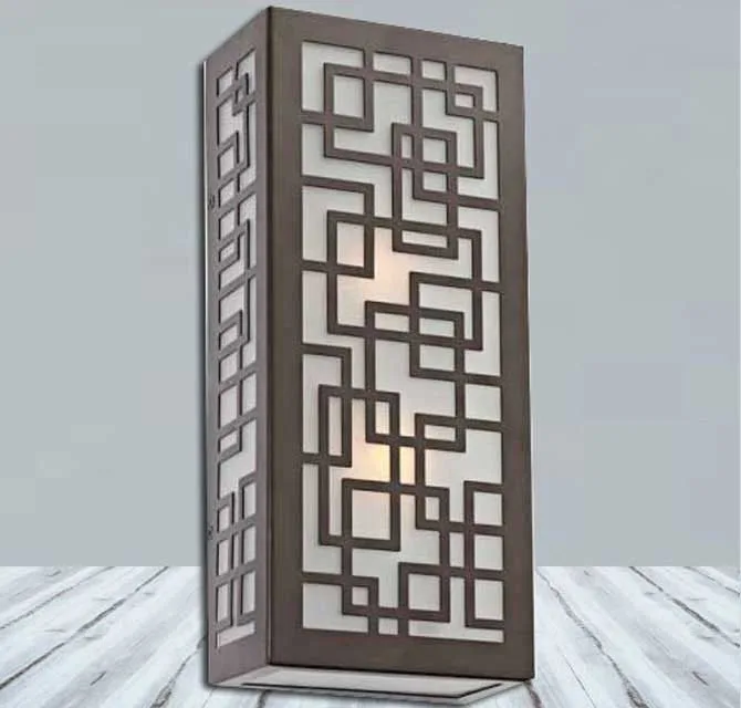 Carved Wooden Lamp - Oriental