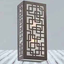Carved Wooden Lamp - Oriental