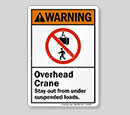 Under Suspended Loads Symbol Signage