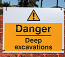Deep Excavation Signage