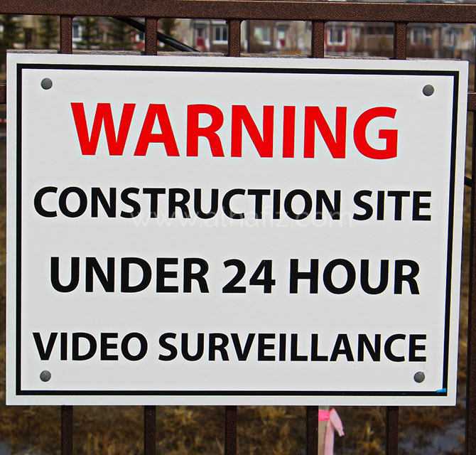 Video Surveillance Warning Signage 