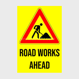 Road Work Sign Board Road Work Sign Board