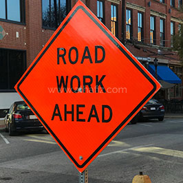 Road Work Ahead Sign Road Work Ahead Sign