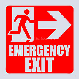 Emergency Exit Sticker Emergency Exit Sticker