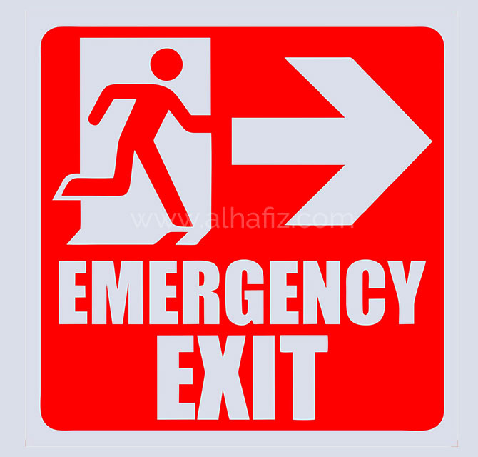 Emergency Exit Sticker