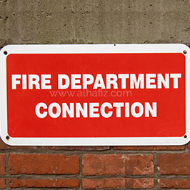 Fire Department Connection Signage Fire Department Connection Signage