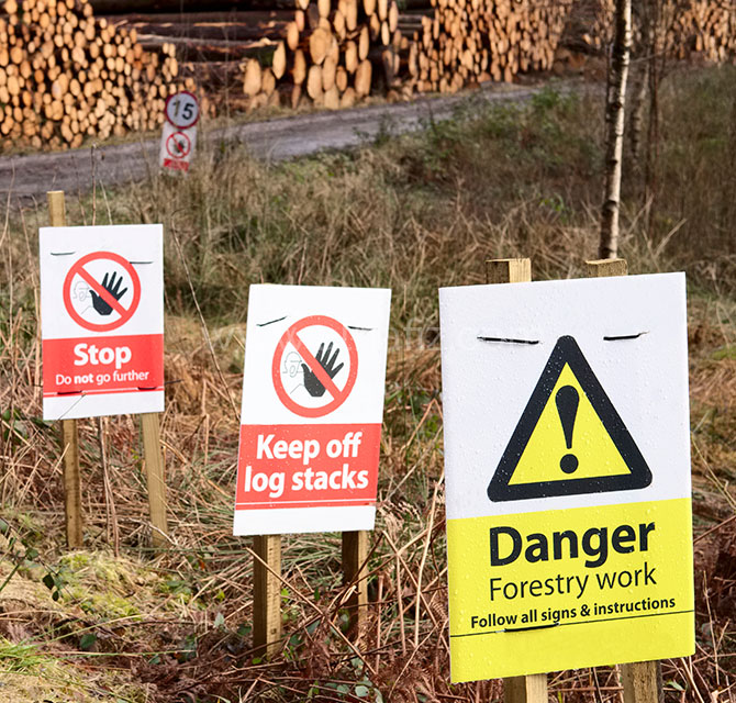 Danger Keep Off Signage
