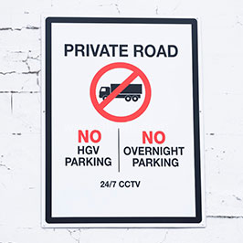 Private Road Safety Signs 