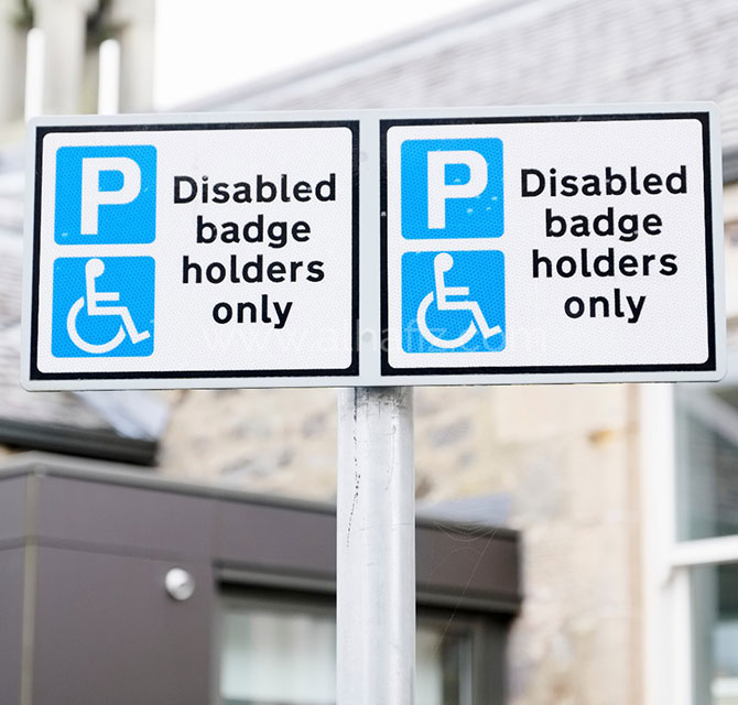 Disabled Badge Holders Parking Signs 