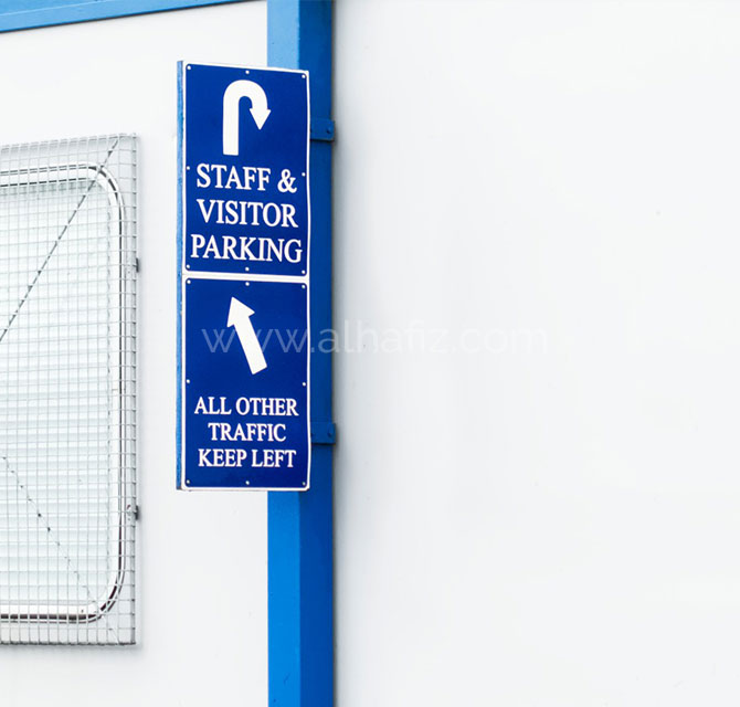 Office Staff and Visitors Parking Signs 
